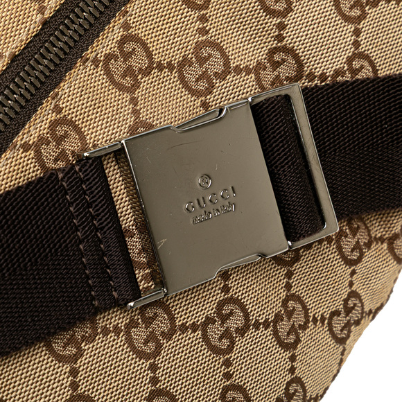 Pre-Loved Gucci GG Canvas Double Pocket Belt Bag - Picture 11 of 12